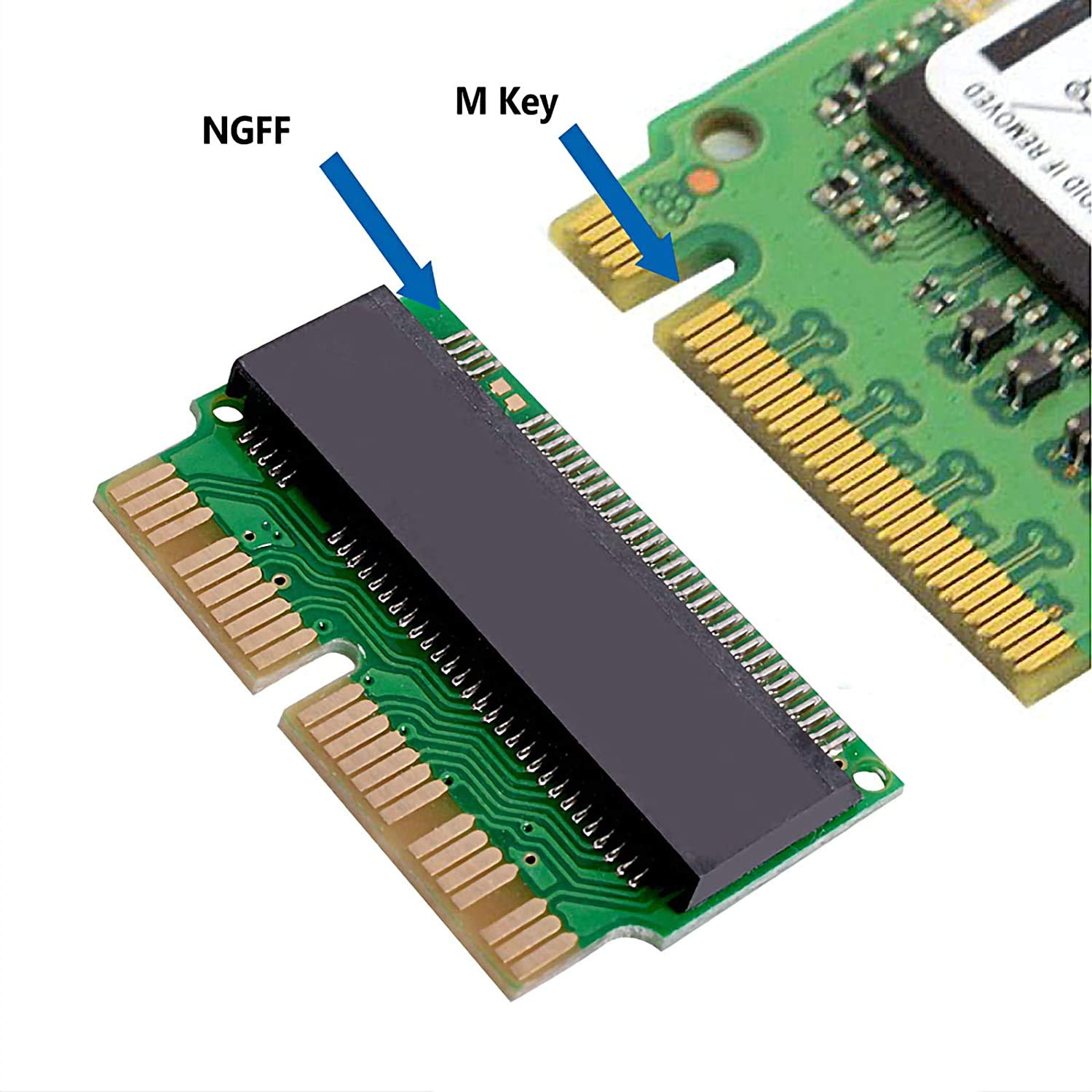 Amazon.co.jp: M.2 NVME SSD 変換アダプタ、12+16ピン M.2 NGFF M-Key
